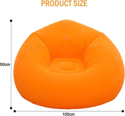 Opblaasbare Sofa voor Camping, Strand en Zwembad - Draagbare Lounger met Luchtpomp, Geschikt voor Kinderen en Volwassenen, Perfect voor Buitenactiviteiten