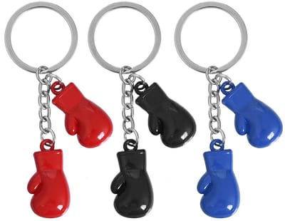 Cosensi - Dailygoods - Set van 3 Sportieve Bokshandschoenen Sleutelhangers