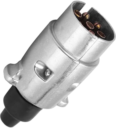 Store_8 - RV Trailer Connector - 7 Pin Stekker - Robuust Ontwerp - 12V Metalen Aansluiting - Geschikt voor Caravan en Truck - Waterdicht en Duurzaa...