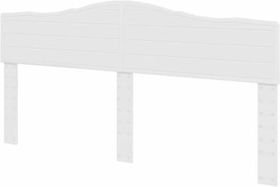 Hoofdbord Wit - Hoofdeinde Bed - Slaapkamer Inrichten - Bewerkt Hout - 200 cm - Wit