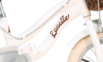 Dino Bikes Retro Meisjesfiets 12 Inch Wit met Zijwieltjes – Meisjesfiets 3-5 Jaar