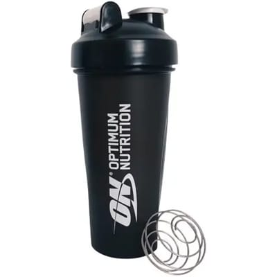 Optimum Nutrition ON Shaker Plus - Shakebeker 600ml - BPA en DEHP-vrij - Zwart