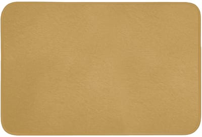 Badmat Rechthoekig 90x60 cm Badkamer Bath Mat Douchemat Antislip Wc Badkamermat Memory Foam Wasbaar Bathroom Toilet Mats Washable Okergeel - Kleur - Herfst - Geel - Effen - Kleuren
