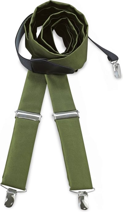 JB Collection - Bretels - bretels polyester stof legergroen - legergroen