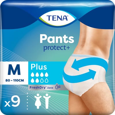 TENA Pants Plus Medium - broekjes voor zwaar urineverlies - 9 stuks