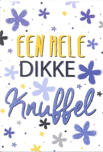 Wenskaart Een Hele Dikke Knuffel - Gratis verzonden - D4362/121