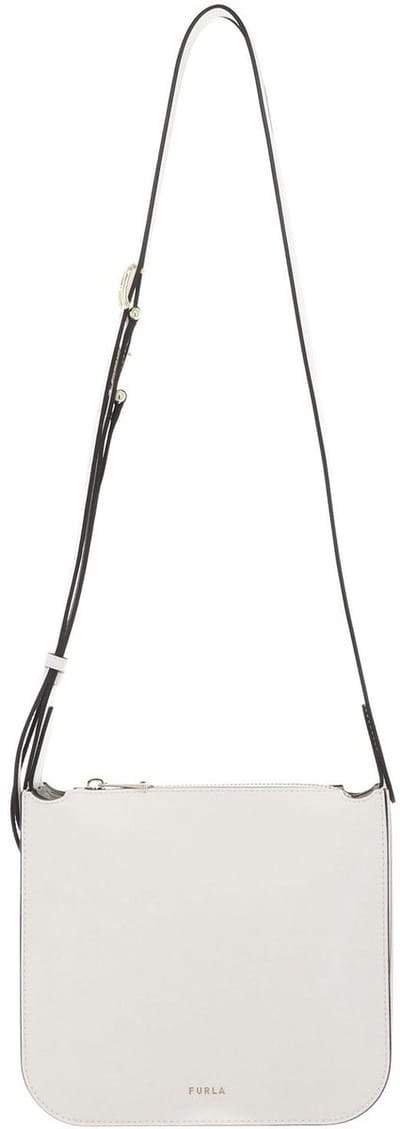 FURLA Leren schoudertas Ava Crossbody Panna crème