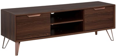 Zelda-Lowboard - 2-deurs 2-planken - Bruin