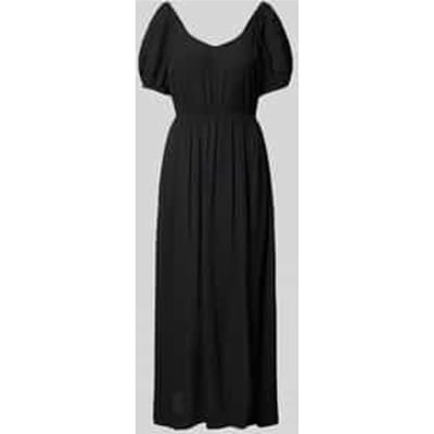 Midi-jurk van viscose met V-hals, model 'MARRAKECH'