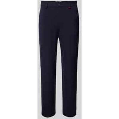 Regular fit broek met riemlussen, model 'Lennox'