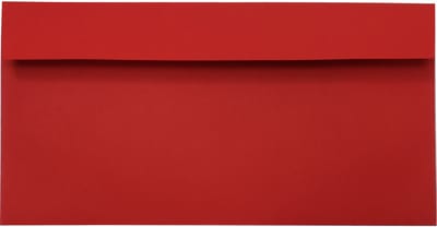 Gladde rode enveloppen DL - 110 x 220 mm - 25 stuks - HK zelfklevend met plakstrip - 120 gram - Design - Netuno