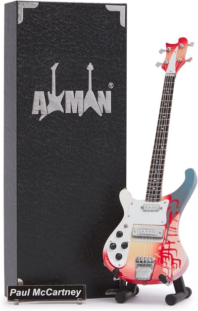 Miniatuur Gitaar Replica - Muziekgeschenk Sier - Desktop Display - Handgemaakt - 25cm