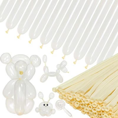 Lange Ballonnen - Modelleerballonnen Draaiende Ballonnen - Feestdecoratie Maken - Verdikte Latex Kwaliteit - 100 stuks - Transparant