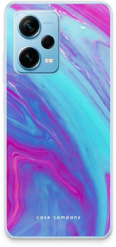 Case Company® - Hoesje geschikt voor Xiaomi Redmi Note 12 Pro Plus hoesje - Zweverige regenboog - Soft Cover Telefoonhoesje - Bescherming aan alle Kanten en Schermrand