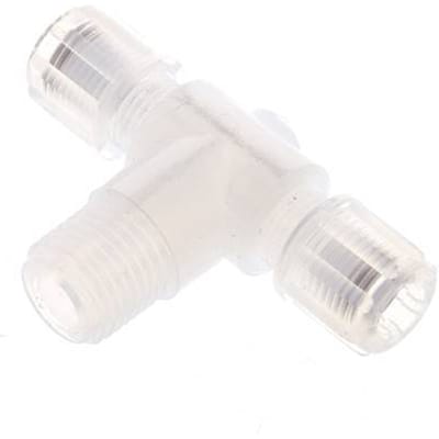 6X4Mm & G1/4'' PFA T-Vormige T-Stuk Snij Fitting Met Buitendraad 10 Bar