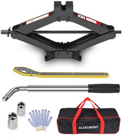 Schaarkrik Set voor Auto 2 Ton - Bandenwisselset met Lug Wrench voor Sedan en SUV