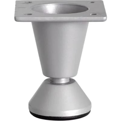 Duraline Meubelpoot Met Voet 5cm Grijs Zilver