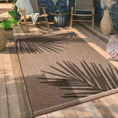 Paco Home Buiten Vloerkleed Voor Balkon Terras Keuken Tapijt Boho Bloemen Geometrisch 120x160 cm