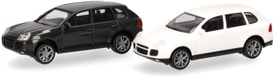 Porsche Cayenne Turbo, Groen / Wit (Minikit 2 St.)