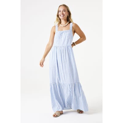 Garcia Ladies Dress Blue Wave Größe: M | Maxikleider Outlet | Damen | Blau