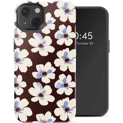 Selencia Hoesje - Geschikt voor Apple iPhone 13 - Backcover geschikt voor MagSafe - Choco Flower Pop
