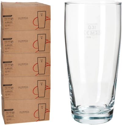 60-delige set bierglazen WILLIBECHER 0,3L geijkt van glas – 42097