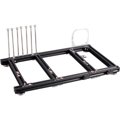 DIY Open Frame Aluminiumlegering ATX Computer PC Behuizing Overklok Testplatform (Zwart) gray