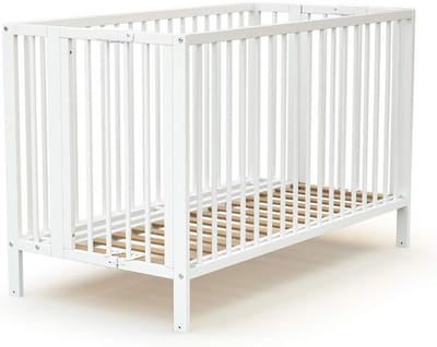 Opvouwbaar babybedje 60x120 cm van massief hout - Slaapcomfort voor elke gelegenheid