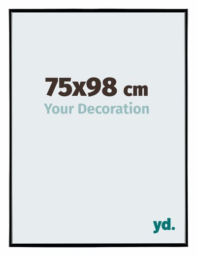 Your Decoration - Fotolijst 75x98 cm - Kunststof - Zwart Hoogglans - Evry