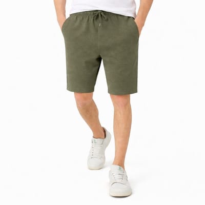 ROSS CAMP korte broek heren - shorts katoen - broeken volwassenen - sportbroek - short - Khaki - S