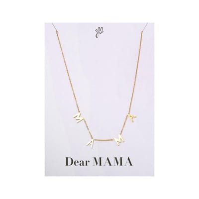 Mama ketting - Ketting mama - Moederdagcadau - Naamketting mama - Goudkleurige mama ketting