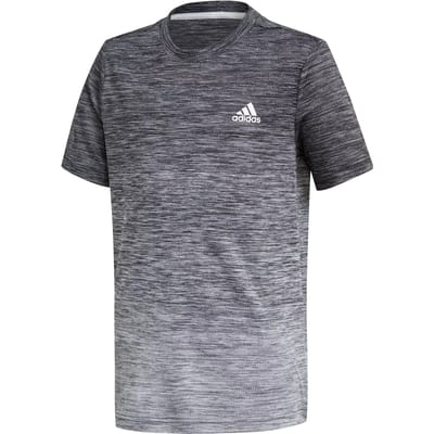 Adidas Aeroready Grad T-shirt Met Korte Mouwen Grijs 5-6 Years Jongen
