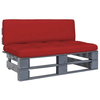 vidaXL - Tuinmiddenbank - pallet - geïmpregneerd - grenenhout - grijs
