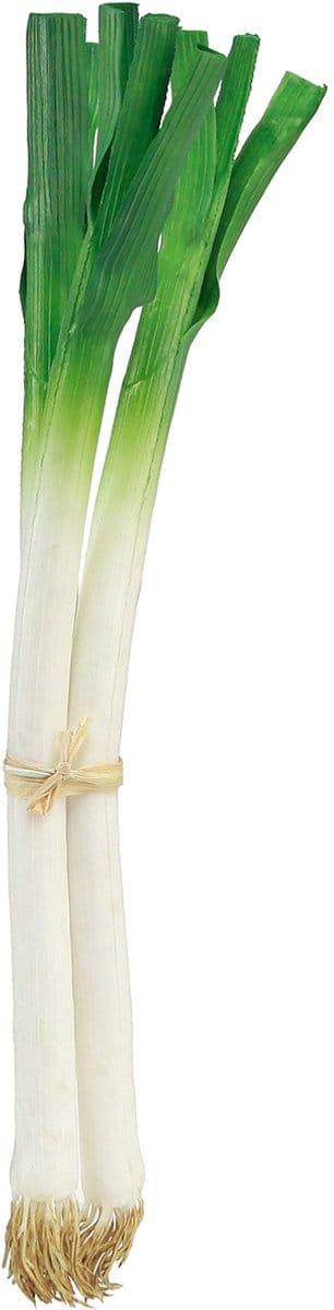Decoratieve groenten lente-uitjes groen wit Ø1cm L28cm 3 st, 3 Stück
