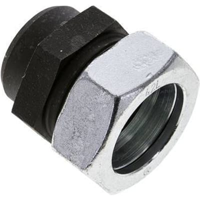 42L & 46mm Gefosfateerd Stalen Rechte Snijringkoppeling Lasverbinding 160bar ISO 8434-1