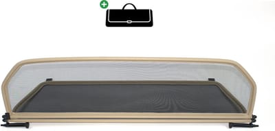 Windscherm Porsche 911/996/997 | 1998-2012 | incl. luxe opbergtas | Beige