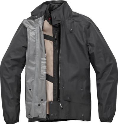 Spidi Insideout Laminated Black Motorcycle Jacket - Maat M -