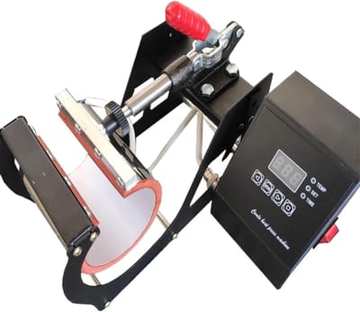 Mok Warmte Pers - Sublimatie Printer - Mokken Bedrukken - Krachtige 350W Motor - 11oz - Zwart