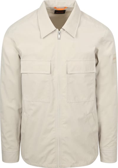 BOSS Overshirt Lozzy Greige - Maat M - Heren