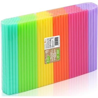 Herbruikbare Plastic Rietjes Mix 250St