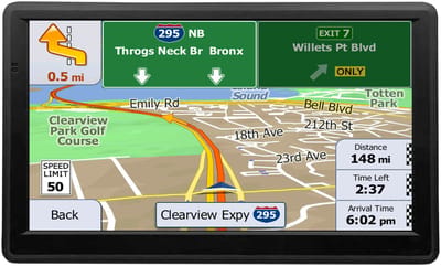 JeiibrZui GPS-Navigator - 7 Inch Touchscreen - Voor Vrachtwagens En Personenauto's - 1 Stuk - Zwart