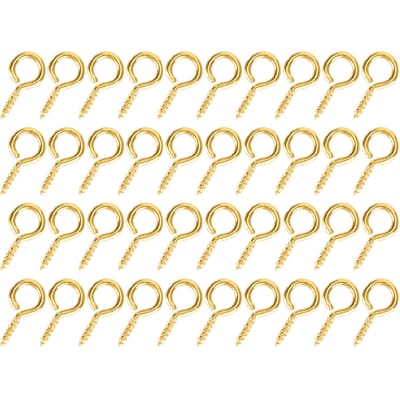 200 Pièces Vis Œil Perle Cheville Connecteur Pendentif Vis Pointe DIY Fabrication Accessoire Bijoux doré