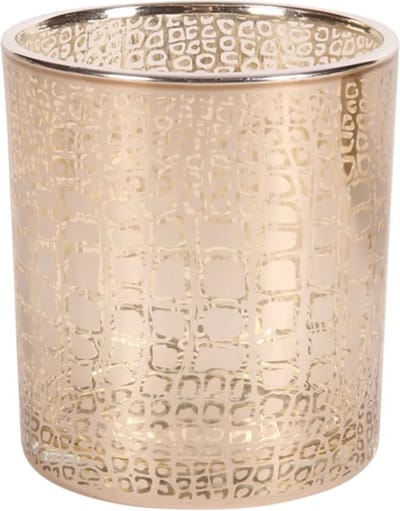 Baroque - 3 stuks Waxinelichtjeshouder - kado - decoratieve accessoires - waxinelichtjes glas 8 cm - 8x7x7