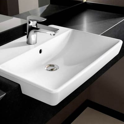 Villeroy & Boch Avento front washbasin 55 x 44 cm, with overflow 4A065501