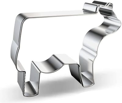 Uitsteekvormpje Koe - 80x63MM - Metalen Vorm voor uitsteken van deeg - Koeien uitsteker Boerderij dieren