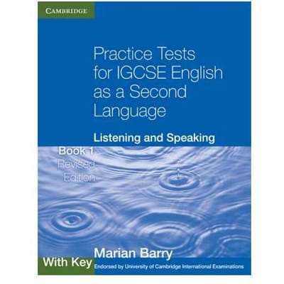 Practice Tests For Igcse English As A Second Language: Listening And Speaking Book 1 With Key - Marian Barry