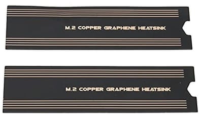 Allecto - M.2 SSD Koellichaam - Thermisch Geleidende Materiaal - 2 Stuks - Grafeen en Koper - Verbeterde Koeling - Geschikt voor Laptopgeheugen - G...