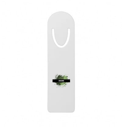 Hacebo® - groene verfvlek met eigen naam metalen boekenlegger - kunstenaars/kunstenaressen - verjaardag - mensen die houden van verven - kunst liefhebbers - cadeau - kado - geschenk - gift Bladwijzer boekenleggers - 12.7 cm x 3.2cm