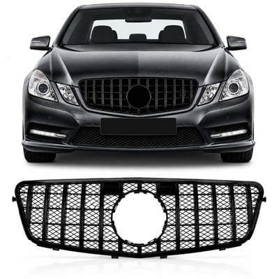 Panamericana Grille Glans Zwart Geschikt Voor Mercedes E Klasse W212 S212 - 2009-2013