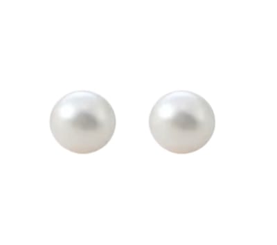 100% Allergievrije Synthetische-Parel oorbellen-Wit-6 mm- Charme Bijoux